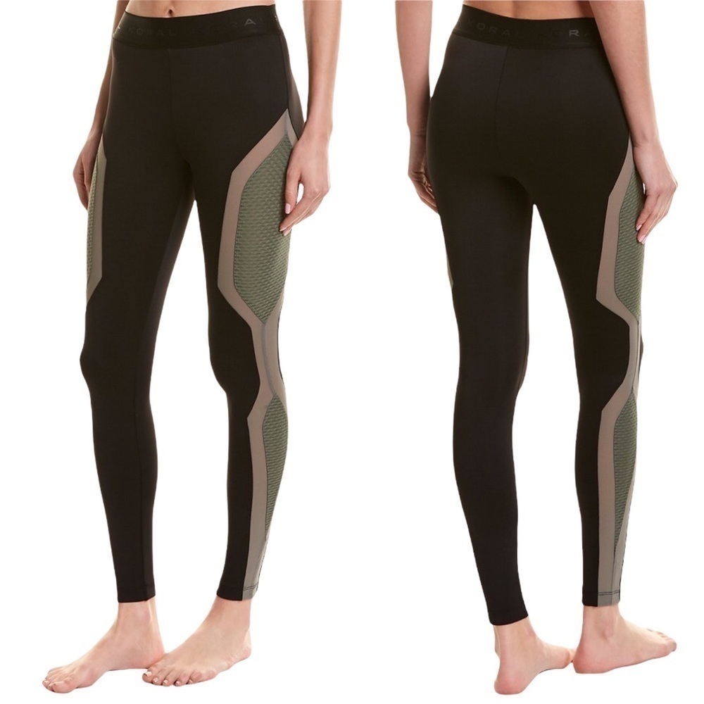KORAL Luna Agave Black Scuba Leggings‎